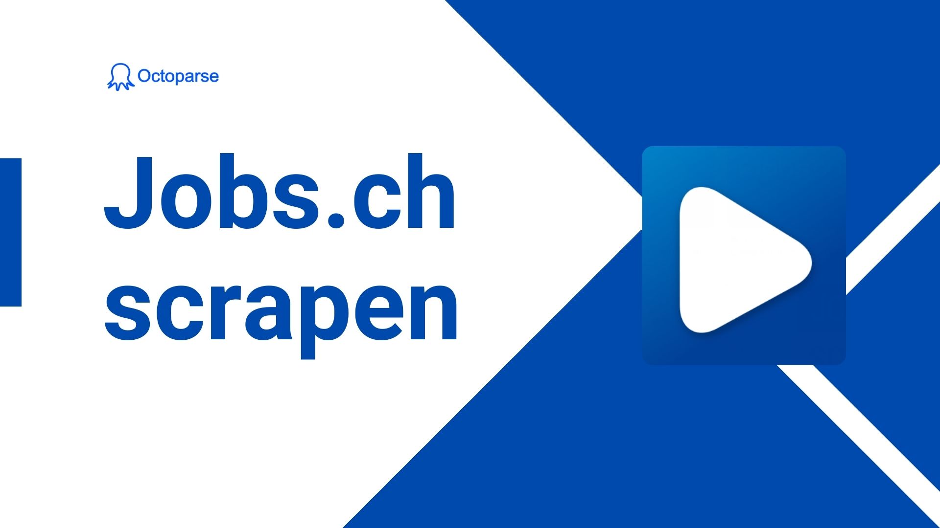 So können Sie Jobs.ch ohne Programmierkenntnisse durchsuchen. Octoparse