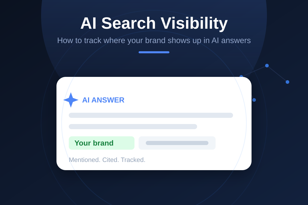 AI Search Visibility: How to Track Where Your Brand Appears in AI Answers