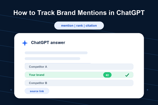 How to Track Brand Mentions in ChatGPT (Free, Step-by-Step)