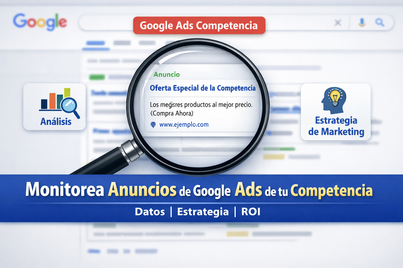 Cómo monitorizar los anuncios de Google Ads de la competencia