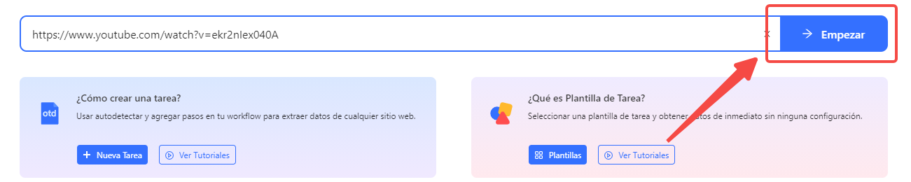 Extracción de comentarios de YouTube con Octoparse