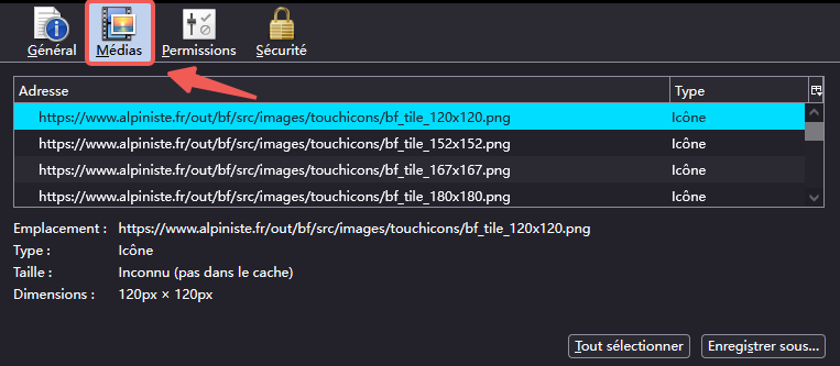 Page d'Extension pour Firefox
