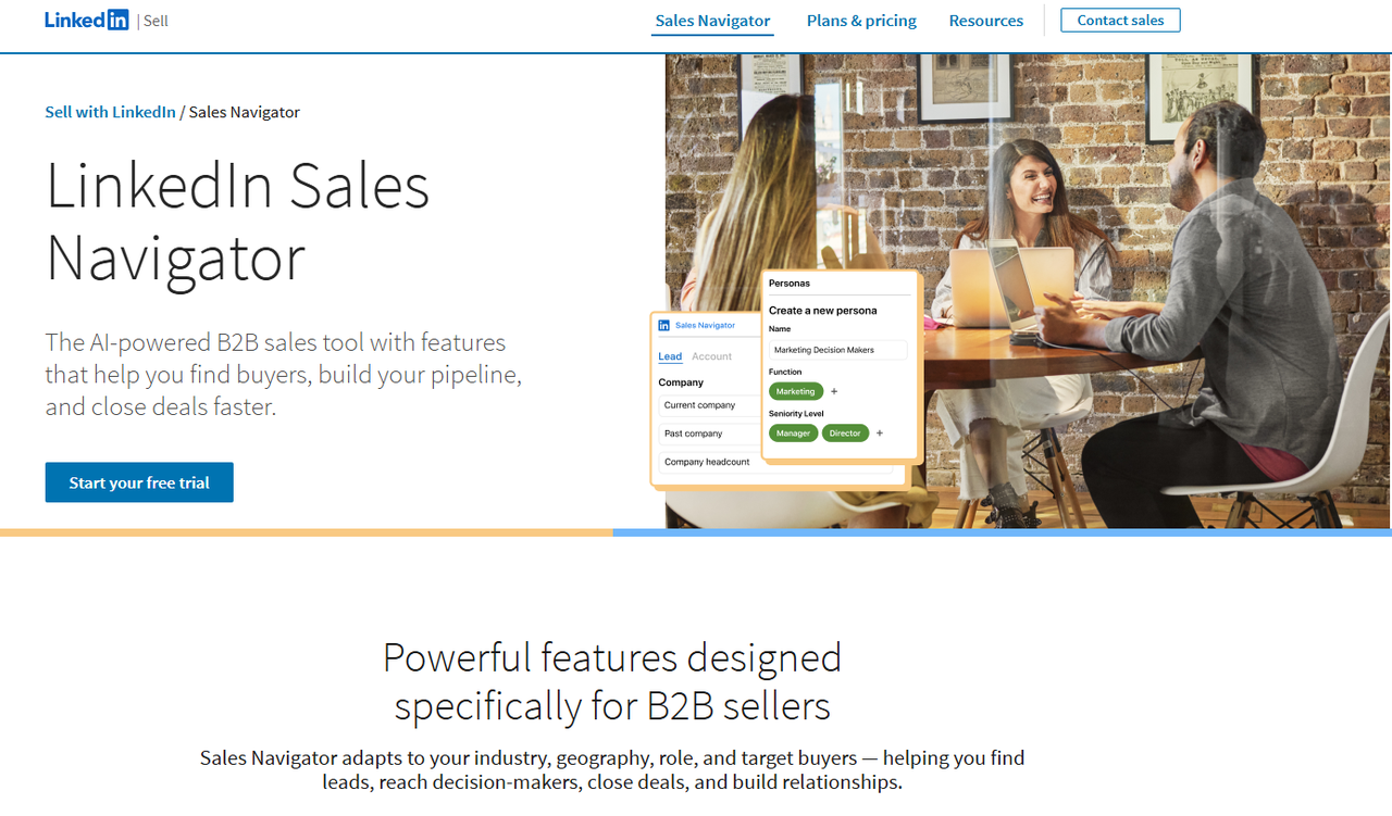 Linked Sales Navigator