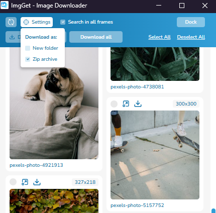 récupérer des images avec imgGet