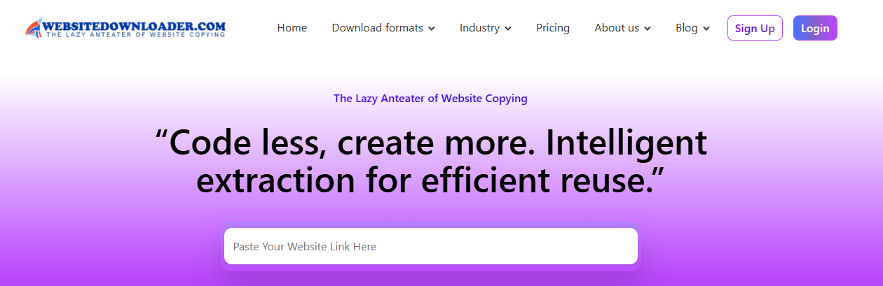 Websitedownloader - Outil en ligne pour sniffer site web