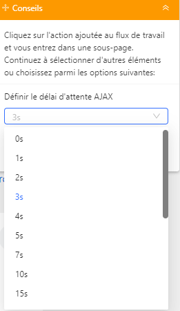 Définir le délai d'attente AJAX sur Octoparse