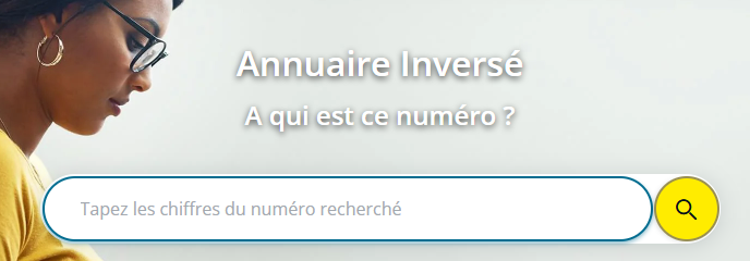 l’onglet "Annuaire inversé" sur Pages Jaunes