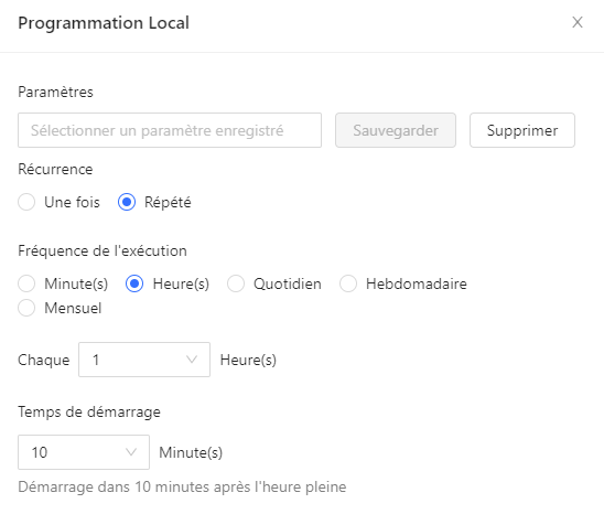 Programmer des exécutions réguliÚres sur Octoparse