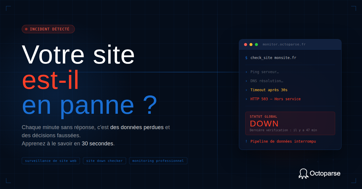 Vérifier la disponibilité d’un site web