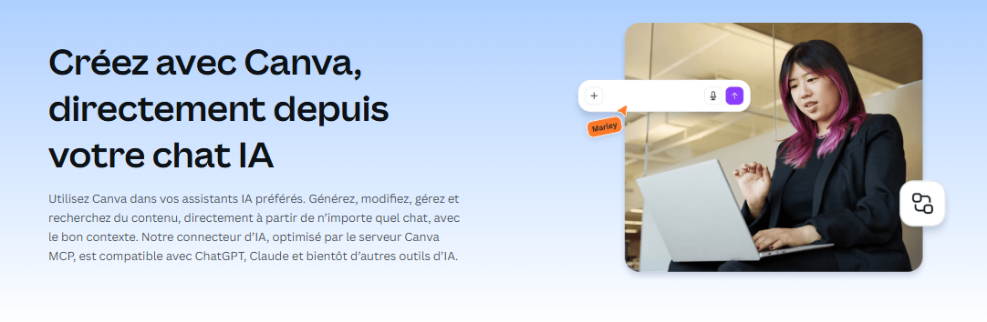 Canva MCP : modifier et exporter des designs Canva directement depuis une conversation IA, sans quitter l'interface