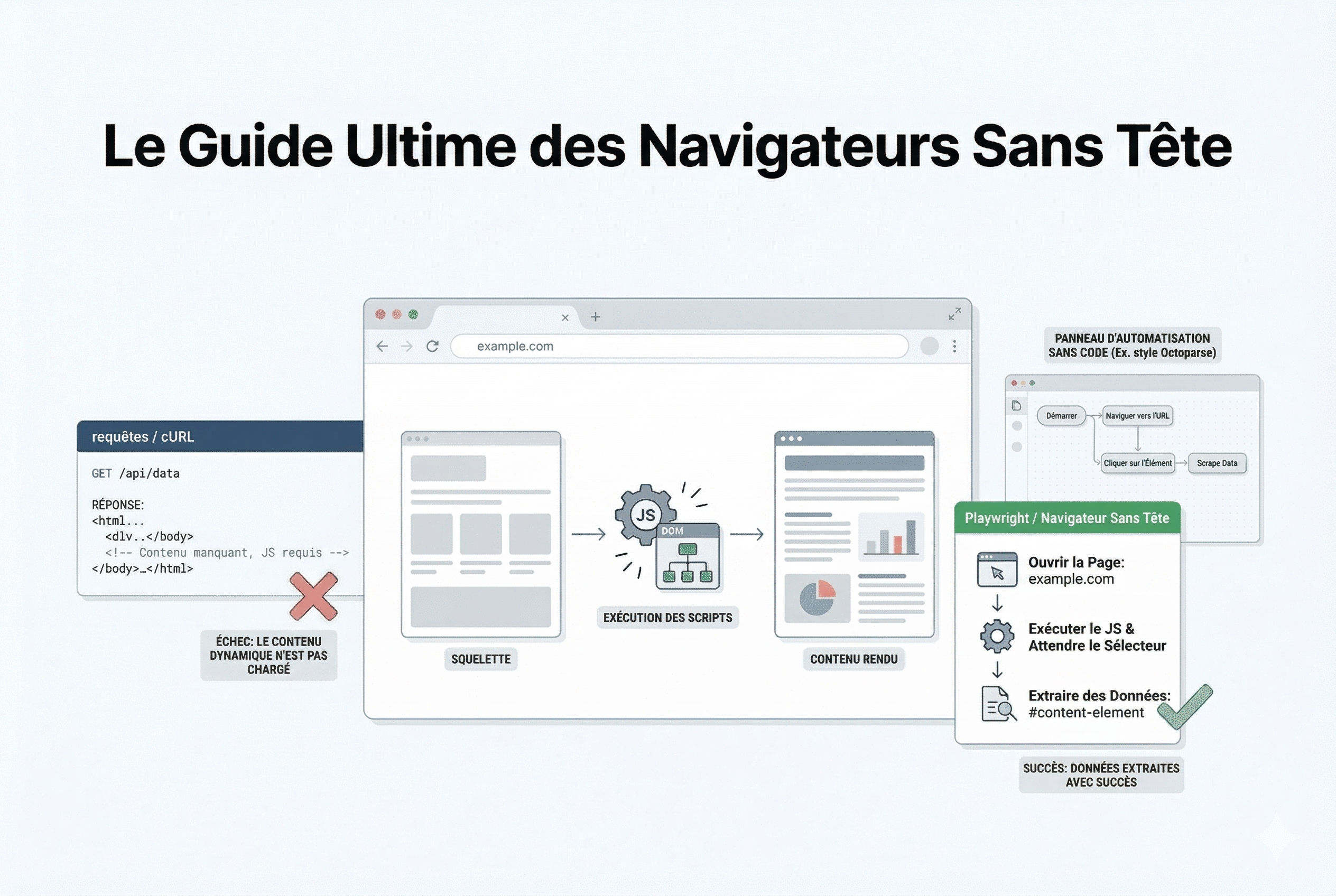 Navigateur Headless : pourquoi votre scraper récupère une page vide (et comment y remédier)