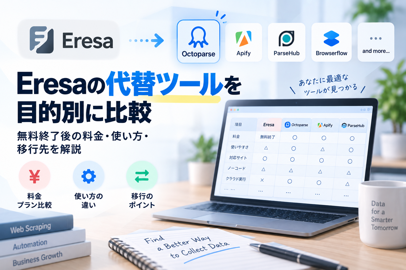Eresaの代替ツールを目的別に比較｜無料終了後の料金・使い方・移行先を解説